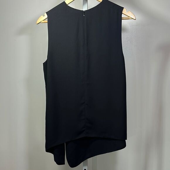 ARITZIA BABATON Women’s Asymmetrical Hem Sleeveless Blouse Black Size Medium - Picture 5 of 9